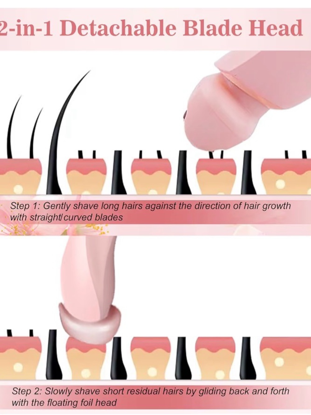 Pink Lady Shaver 2-in-1 Electric Razor - Picture 6 of 16
